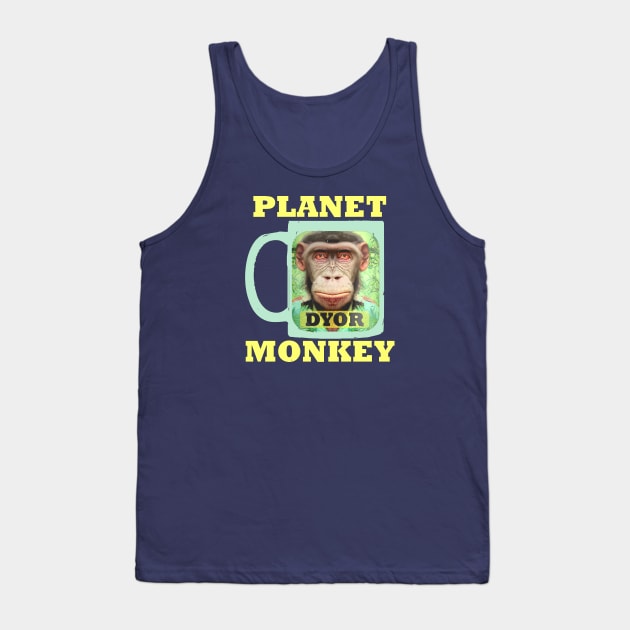 Funny Monkey Bored Animals Meme Tank Top by PlanetMonkey